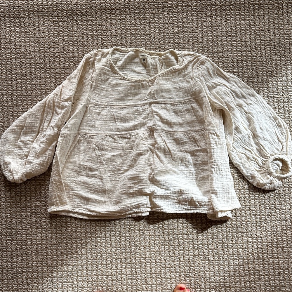 Max Studio cream top